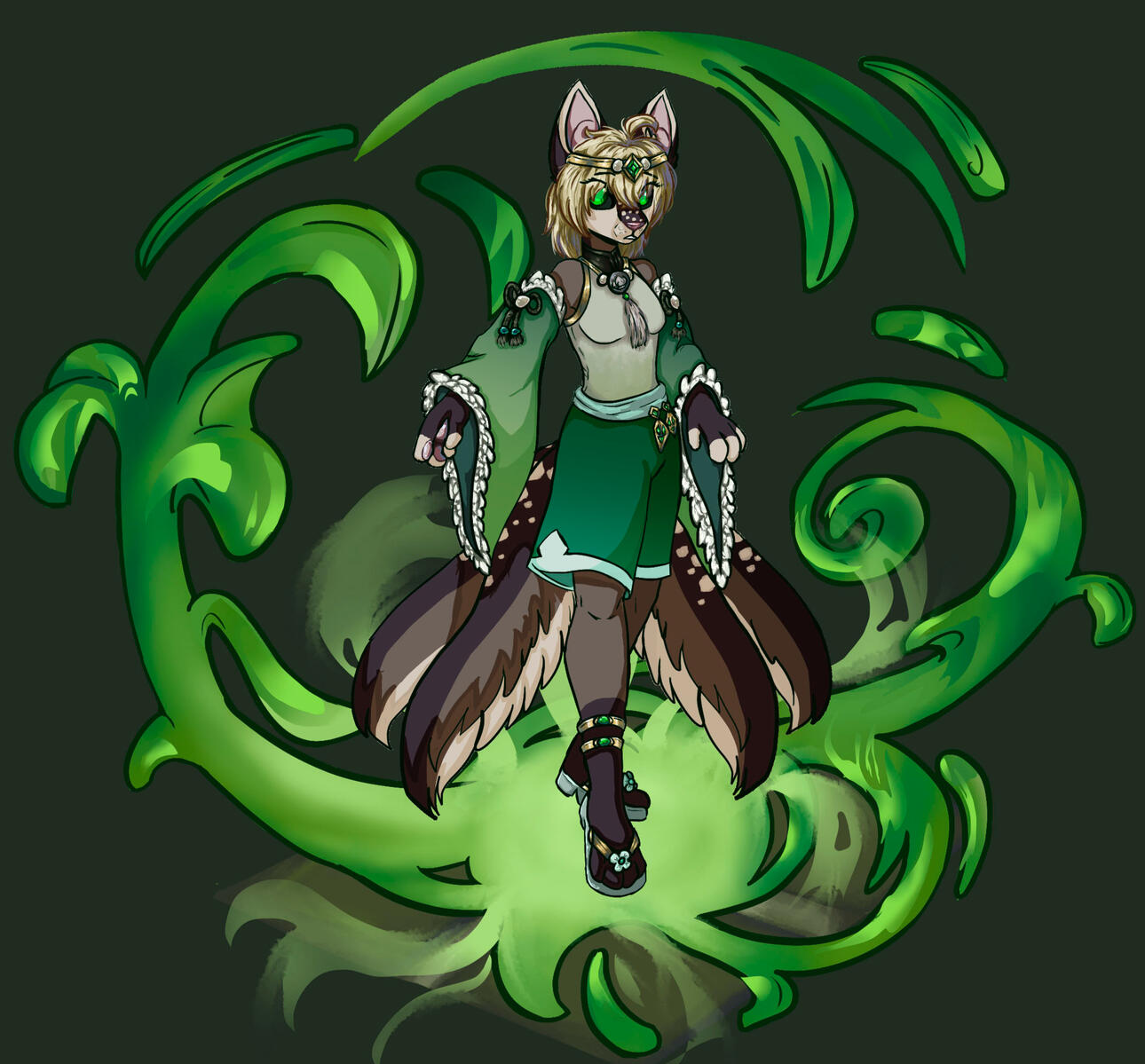 Genshin-like splash art